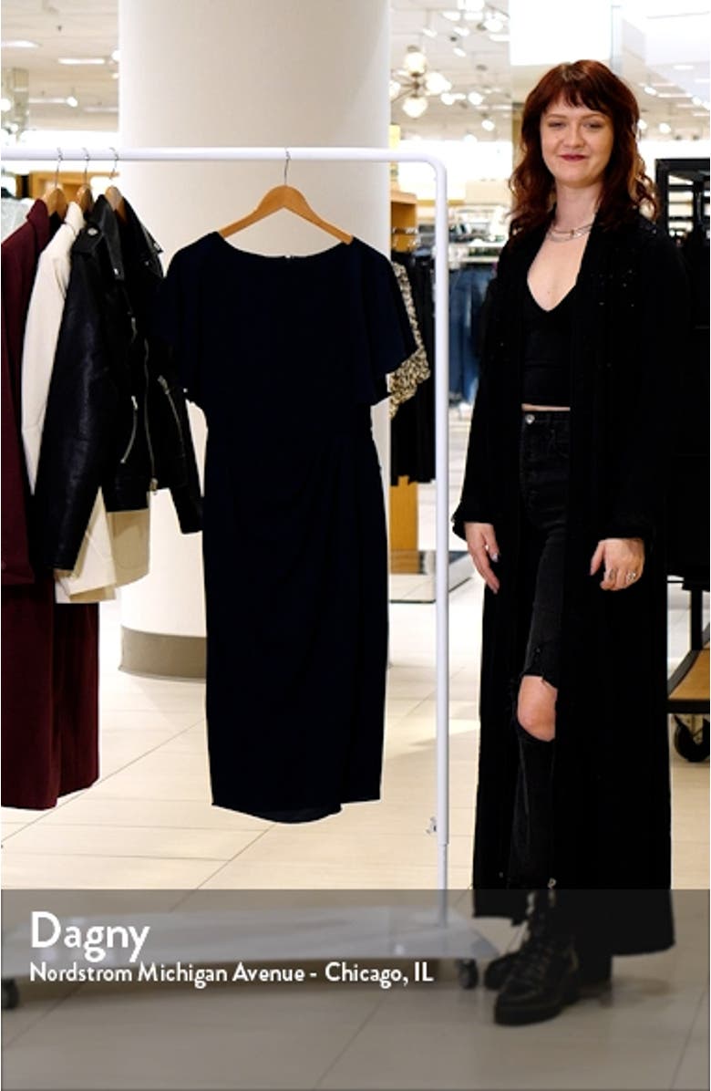 Flutter Sleeve Midi Dress, sales video thumbnail