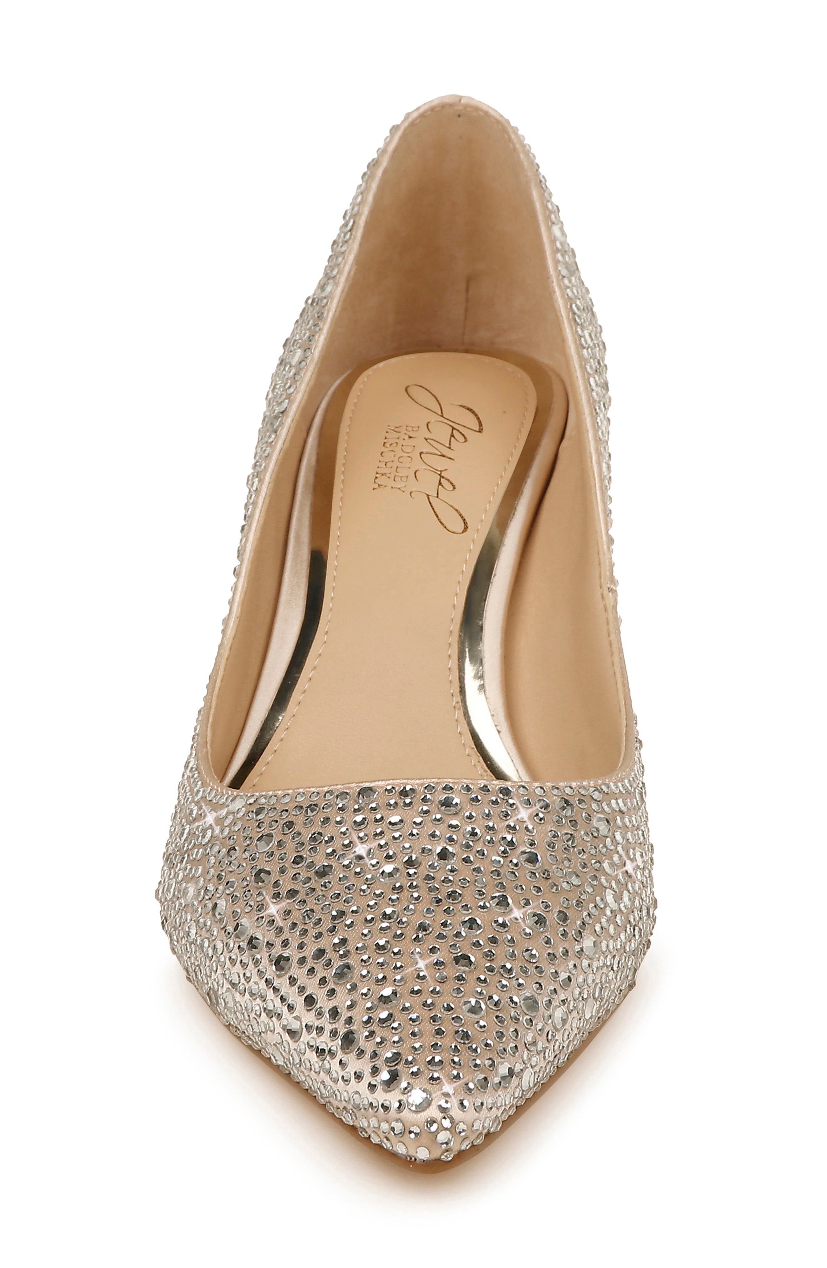 Frenchie Pointed Toe Pump, Alternate, color, CHAMPAGNE SATIN
