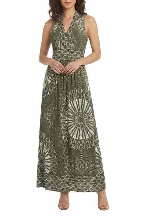 London Times Sleeveless Stretch Jersey Maxi Dress