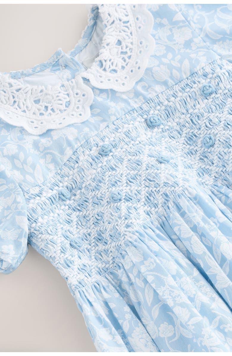 NEXT Kids' Ditsy Smocked Cotton Dress, Alternate, color,