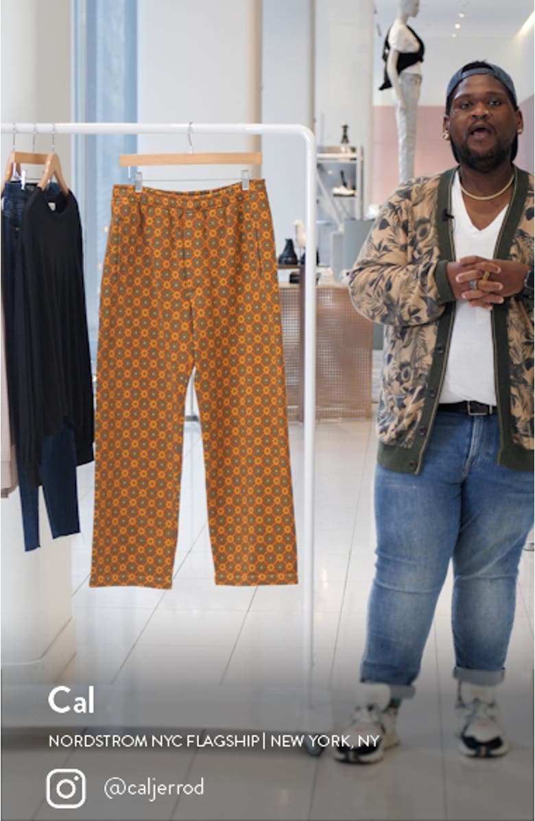 Floral Jacquard Sweatpants, sales video thumbnail