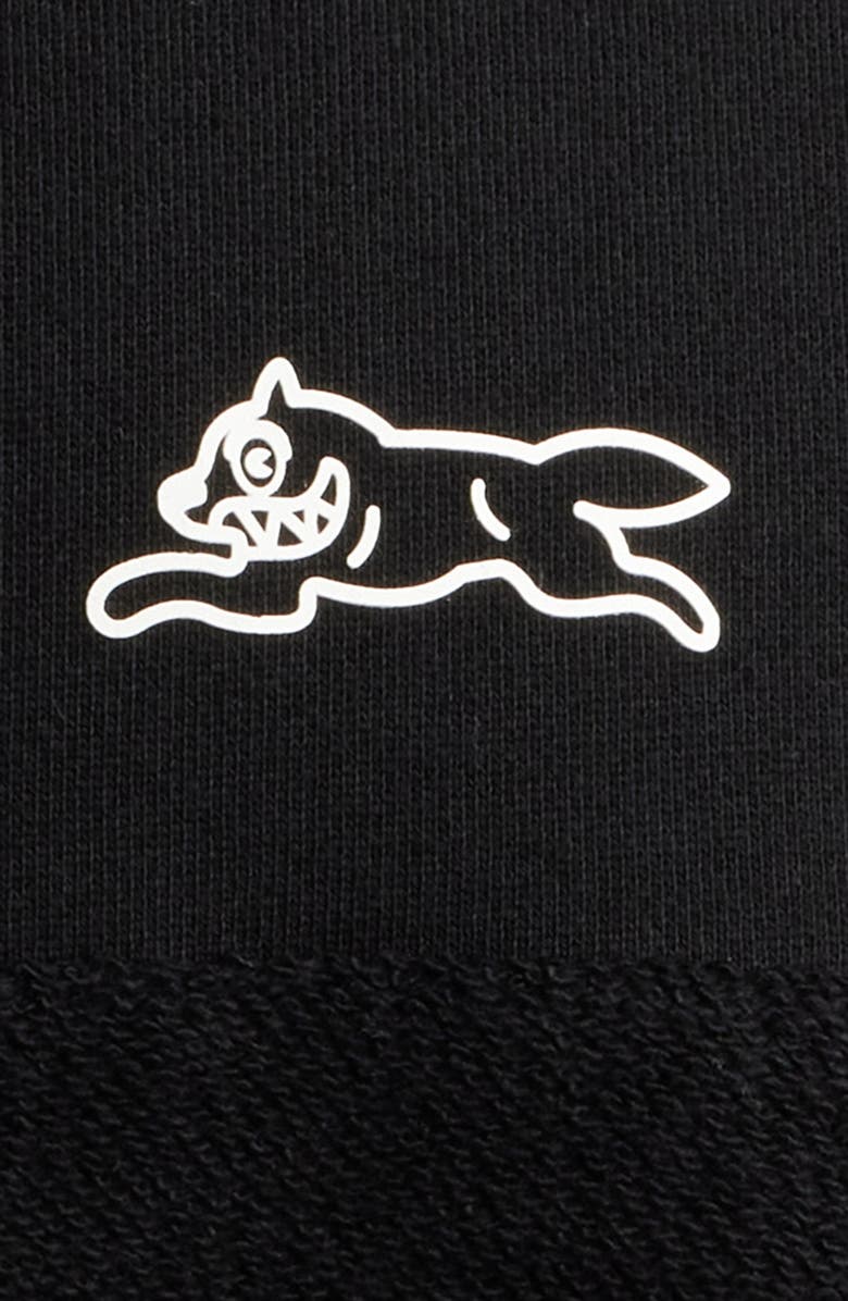 ICECREAM Box Fit Punchy Long Sleeve Cotton French Terry Polo, Alternate, color, Black