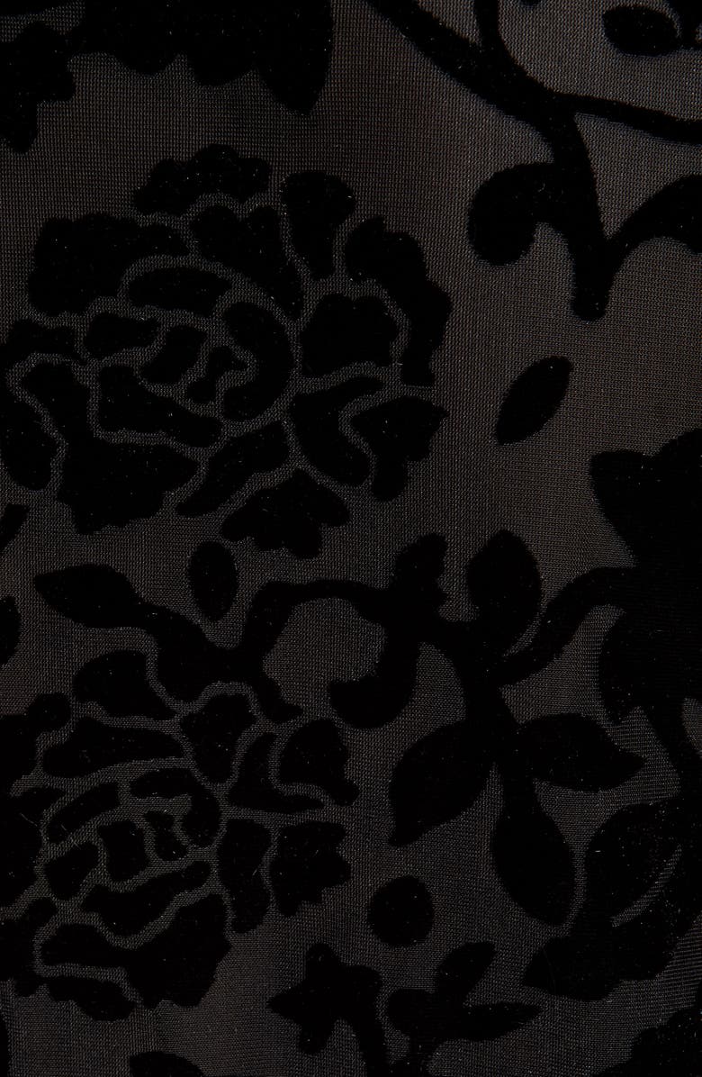 Halogen<sup>®</sup> Flocked Sleeveless Peplum Top, Alternate, color,