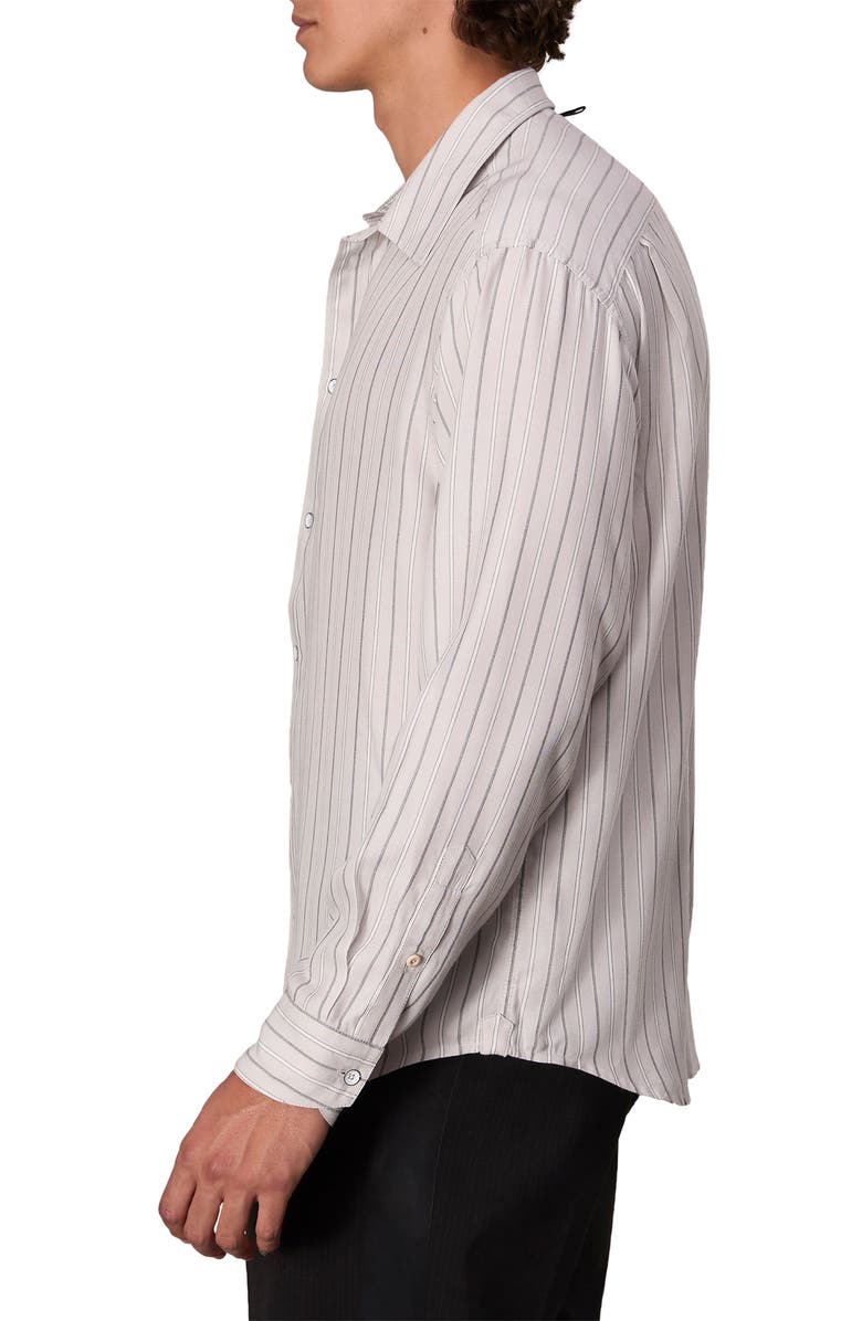 rag & bone Matthew Stripe Button-Up Shirt, Alternate, color, White Stripe