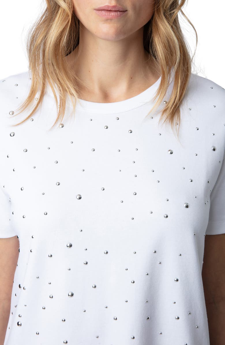 Zadig & Voltaire Marta Diamanté Cotton T-Shirt, Alternate, color, 