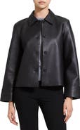 Theory Boxy Leather Jacket