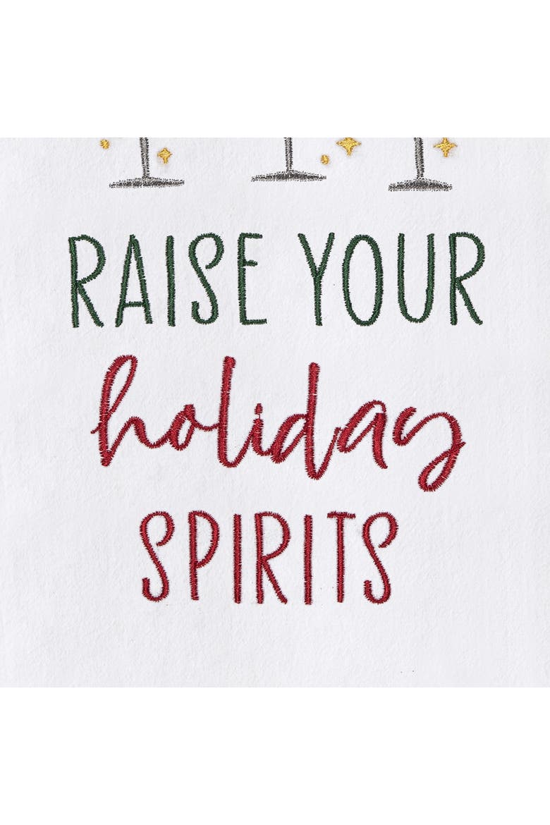 Raise Holiday Spirits Towel, Alternate, color, Red