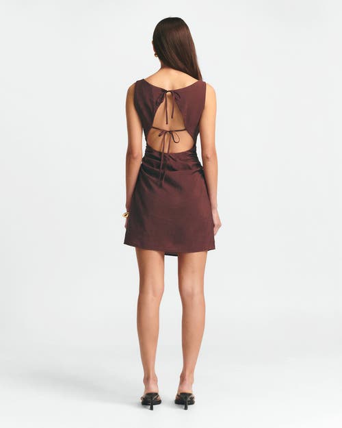 St Mrlo Sara Mini Dress In Brown
