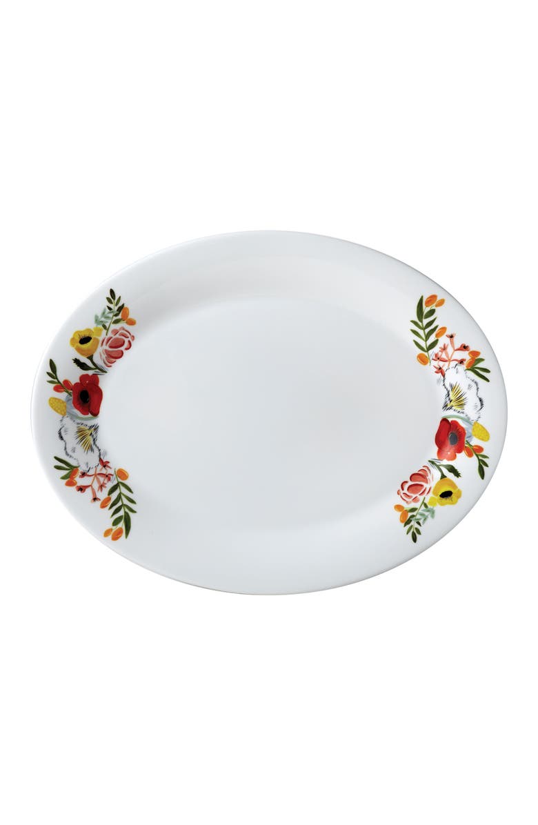 Twig New York Language of Flowers Oval Platter, Main, color, Multi