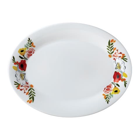 Language of Flowers Oval Platter