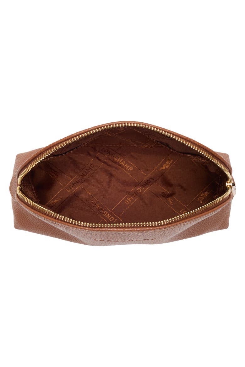 Le Foulonné Small Dome Cosmetics Case, Alternate, color, CARAMEL