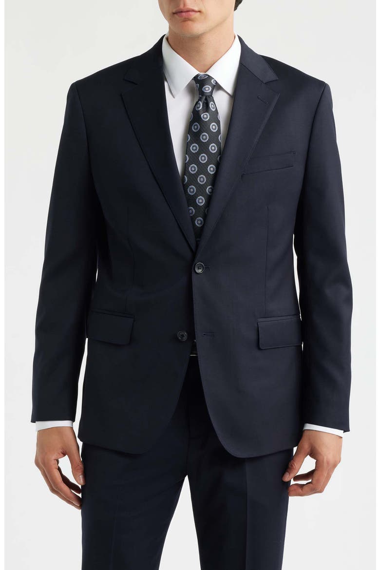 Jetsetter Standard Fit Navy Stretch Wool Suit Jacket, Main, color, NAVY