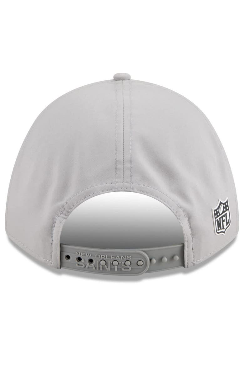 Men's New Era Gray New Orleans Saints 2025 Sideline  M-Crown 9FORTY Adjustable Hat, Alternate, color, Gray