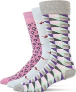 Lorenzo Uomo 3-Pack Assorted Dress Socks