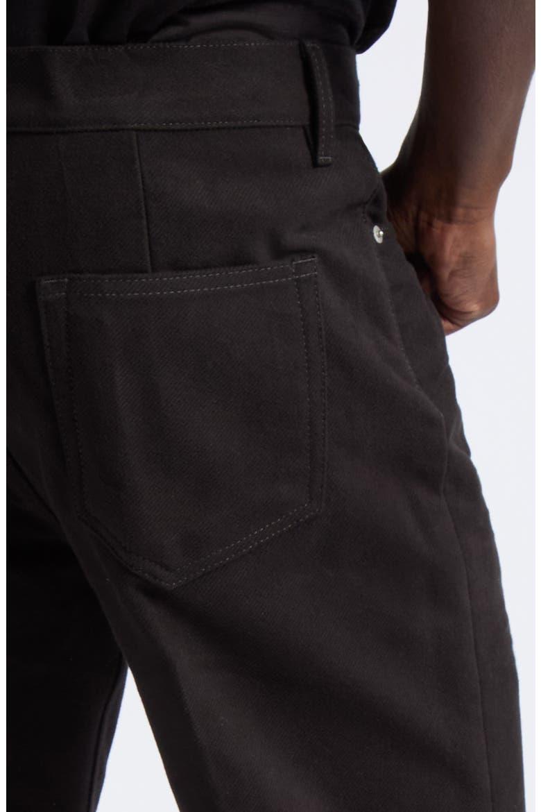 Bolan Cotton Twill Cutoff Jeans, Alternate, color, BLACK
