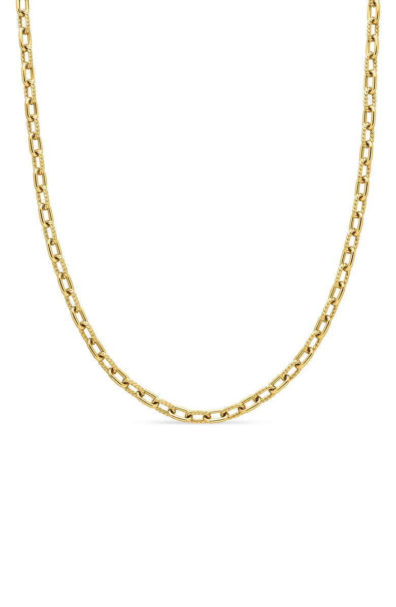 David Yurman DY Madison<sup>®</sup> Chain Necklace in 18K Gold, Main, color, 