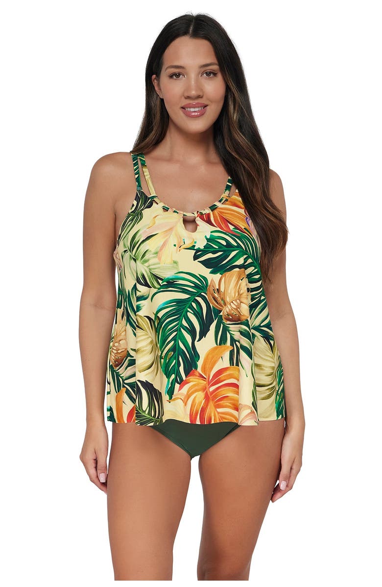 Sunsets Escape Sadie Tankini Swimsuit Top, Main, color,
