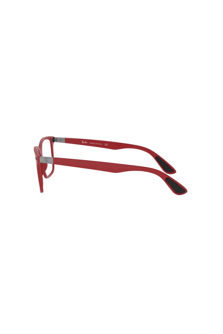 53mm Square optical glasses, Alternate, color, Red