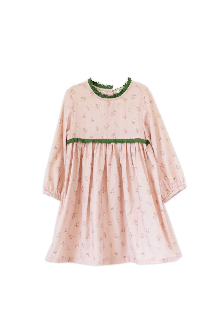 Priya Dress with Lace Trim, Main, color, Vintage Pink