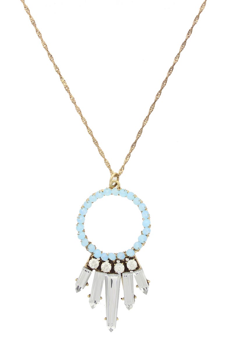 Corinne Pendant Necklace, Main, color, BLUE