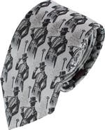 Trafalgar Extra Long Ambrose Dapper Night Silk Tie