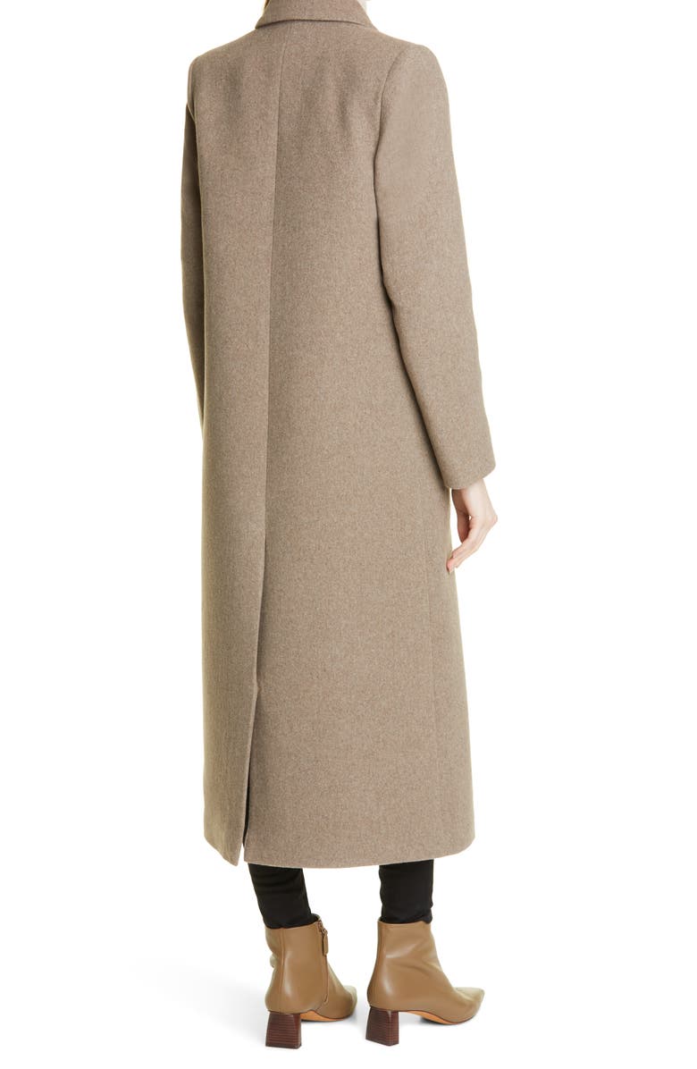 Samsøe Samsøe Falcon Double Breasted Recycled Wool Blend Coat, Alternate, color, 