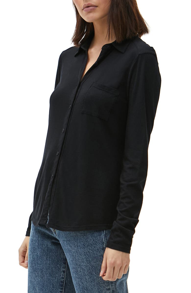 Michael Stars Harley Long Sleeve Ultra Jersey Shirt, Alternate, color,