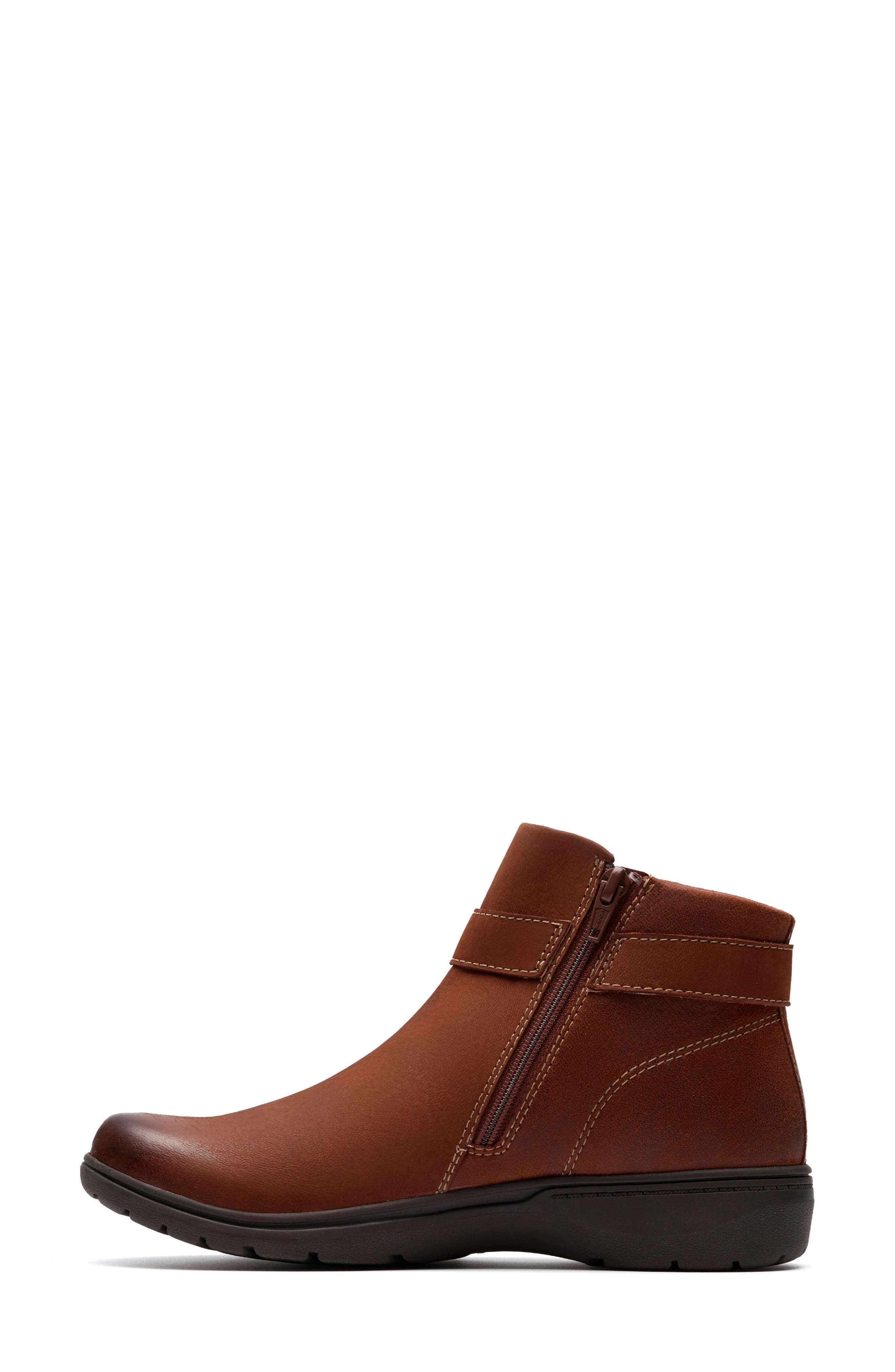 Clarks<sup>®</sup> Carleigh Drift Bootie, Alternate, color, British Tan Combi