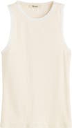 Madewell Lace Trim Rib Tank
