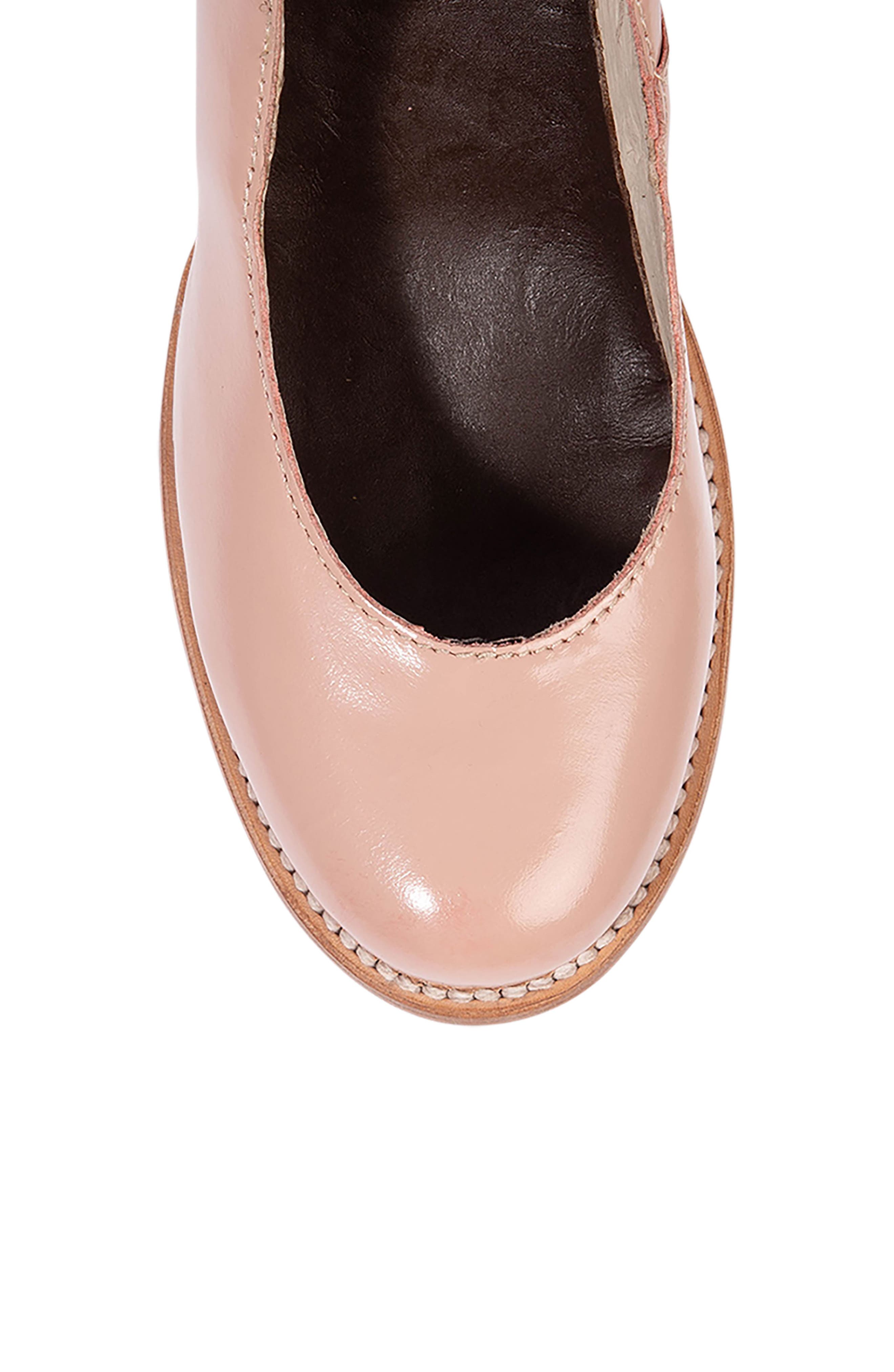 Randi Leather Pump, Alternate, color, BLUSH