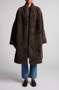 TOM FORD Genuine Shearling Cocoon Coat