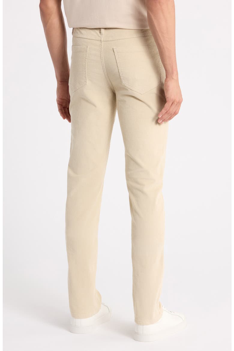 Stretch Corduroy Slim Straight Pants, Alternate, color, BUFF