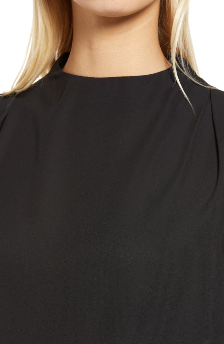 Halogen<sup>®</sup> Pleat Shoulder Blouse, Alternate, color, Black