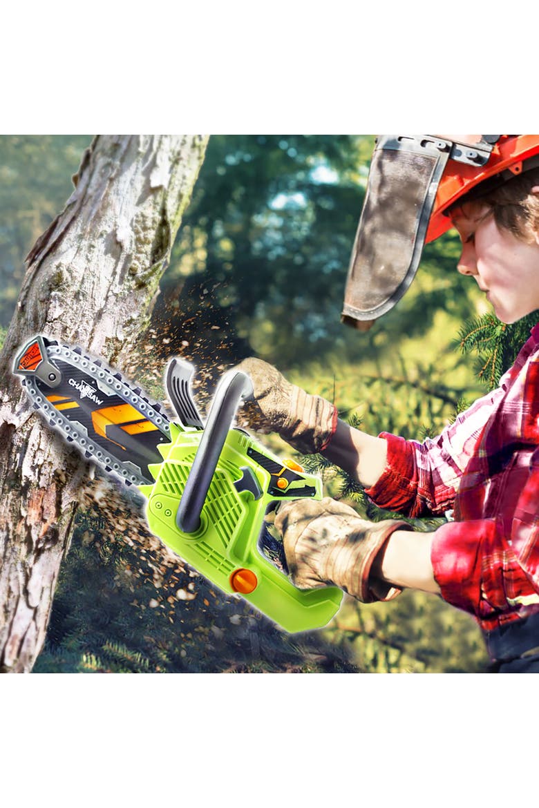 Tuff Tools Clean Cut Chainsaw Kids Sounds & Action Toy, Alternate, color, Multicolored