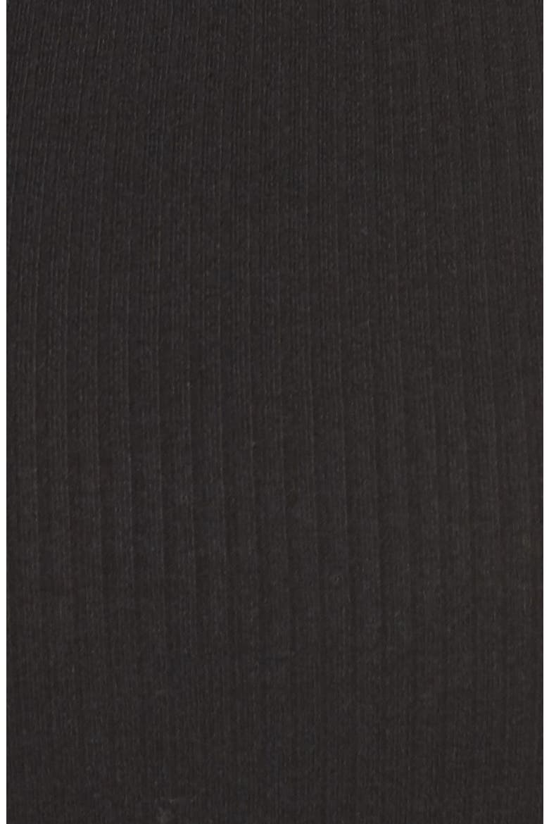 Slim Rib Long Sleeve Tee, Alternate, color, BLACK