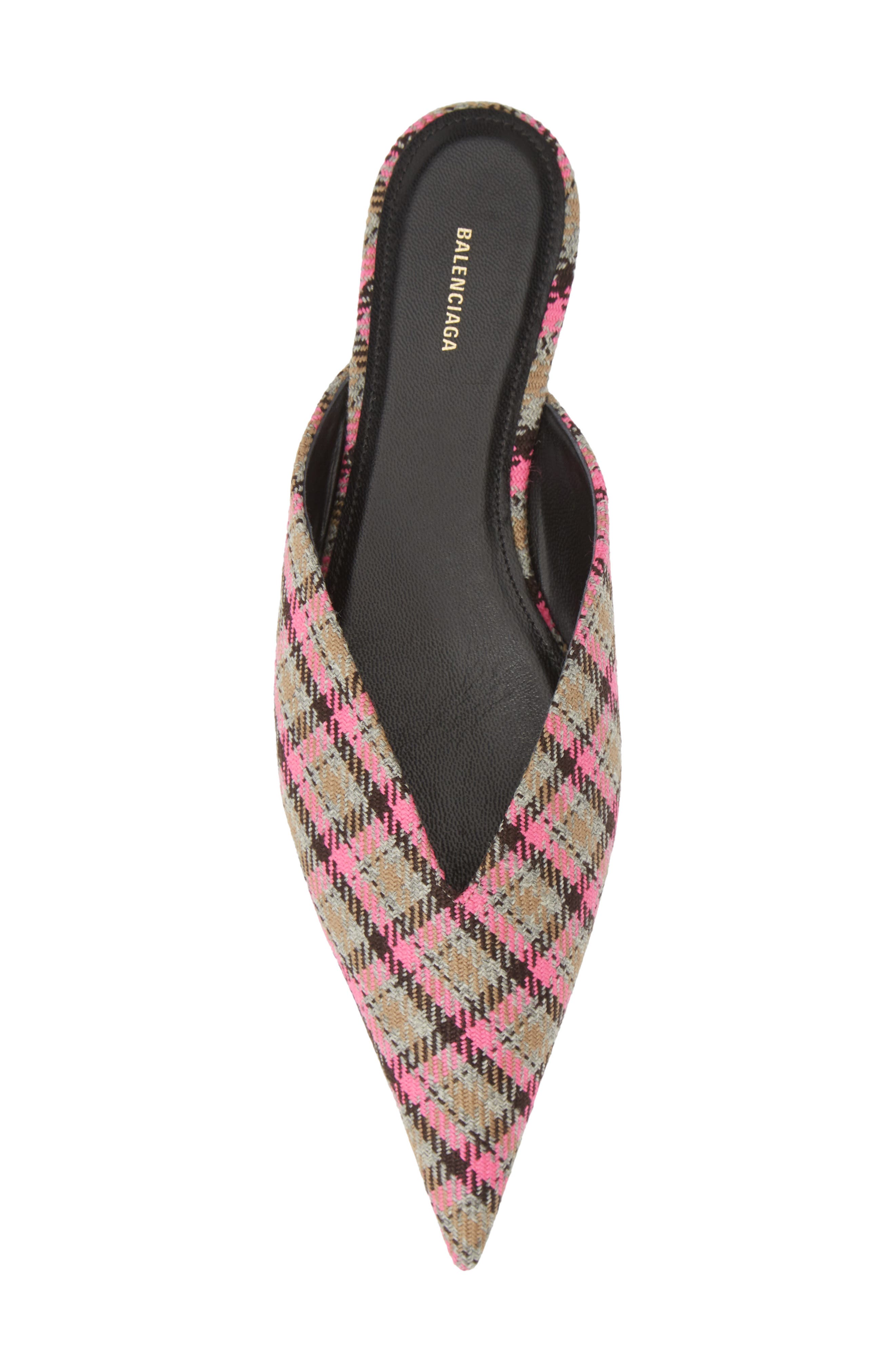 Balenciaga Check Knife Mule, Alternate, color, 