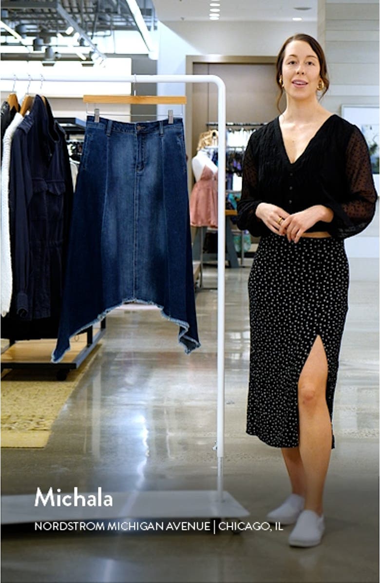 Shark Bite Denim Skirt, sales video thumbnail
