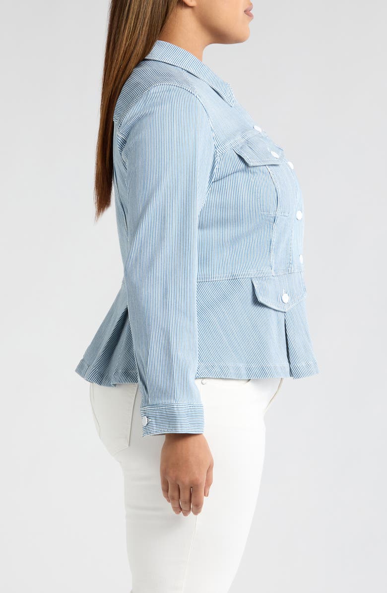 Liverpool Los Angeles Peplum Jacket, Alternate, color, 