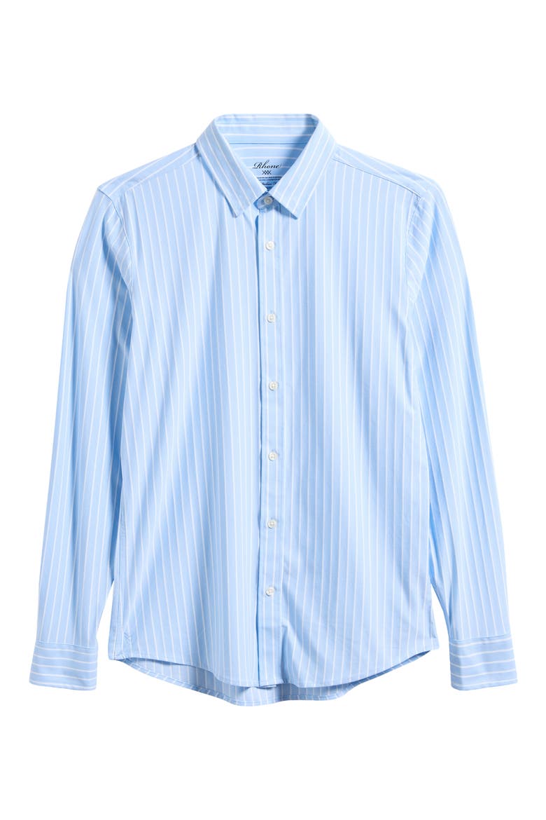 Commuter Pro Slim Fit Button-Up Shirt, Alternate, color, LIGHT BLUE OXFORD STRIPE