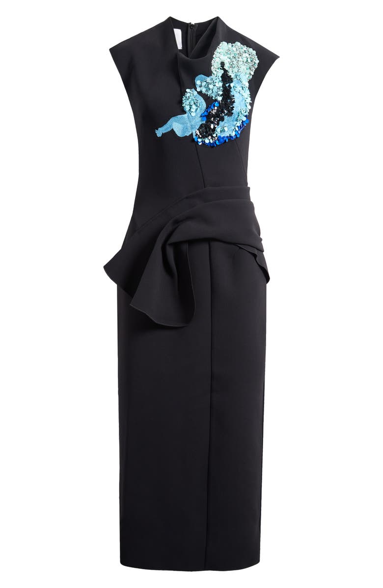 Acler Yelford Sequin Cap Sleeve Midi Dress, Alternate, color, Iris Intensity