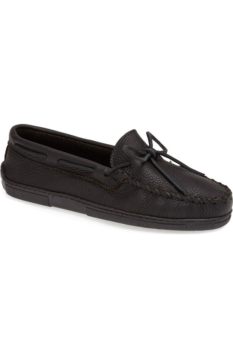 Minnetonka Moosehide Moccasin, Main, color,