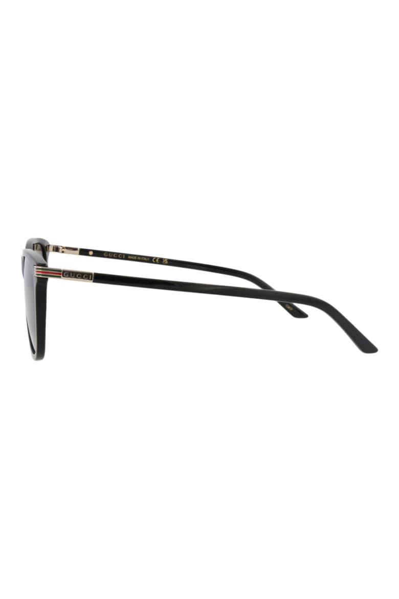 56mm Square Sunglasses, Alternate, color, BLACK BLACK GREY