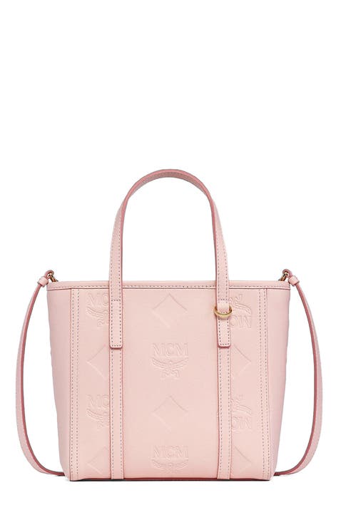 Mini Toni Top-Zip Shopper in Maxi Monogram Leather
