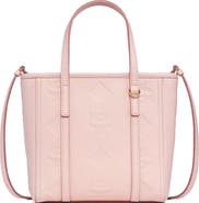 MCM Mini Toni Top-Zip Shopper in Maxi Monogram Leather