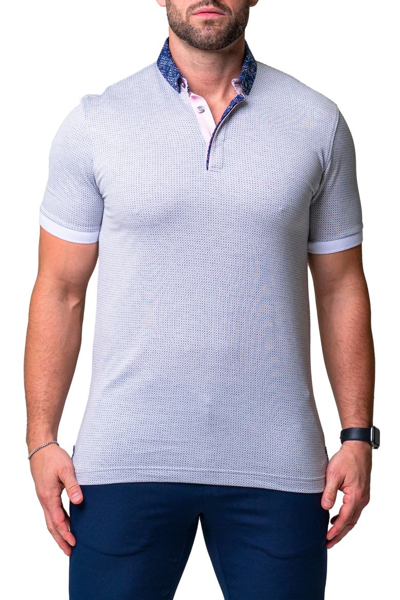 Mozartrigg Button-Down Polo, Main, color, GREY