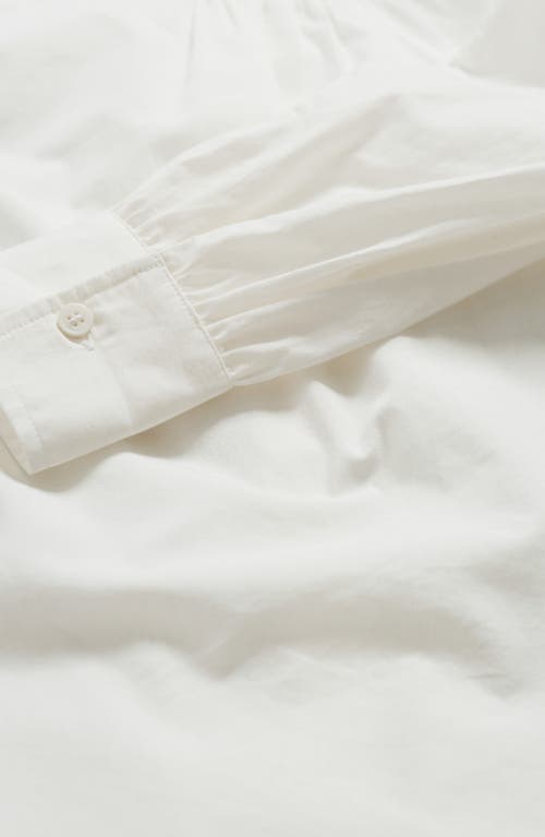 Seasalt Cornwall Sea Path Oversize Organic Cotton Poplin Button-up Shirt In White