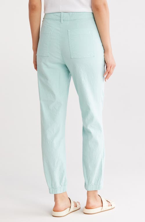 Frank & Eileen Stretch Cotton & Linen Utility Joggers In Blue