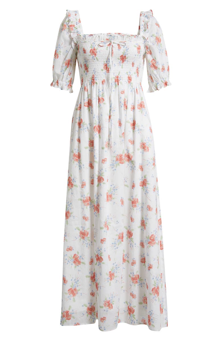 Hill House Home The Scarlett Nap<sup>®</sup> Fit & Flare Midi Dress, Alternate, color, Sunburst Blossoms