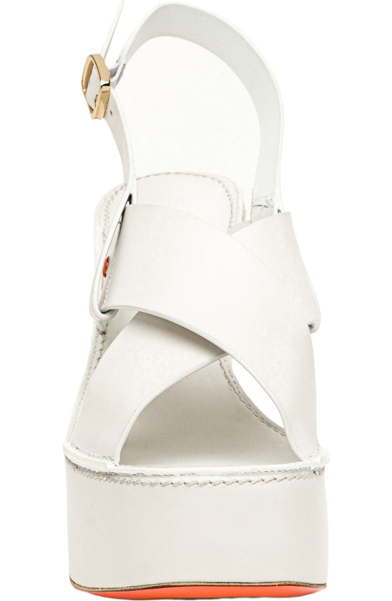 Santoni Women's high-heel sandal, Alternate, color, White