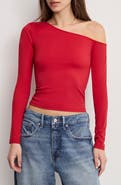 Good American Weightless One-Shoulder Top